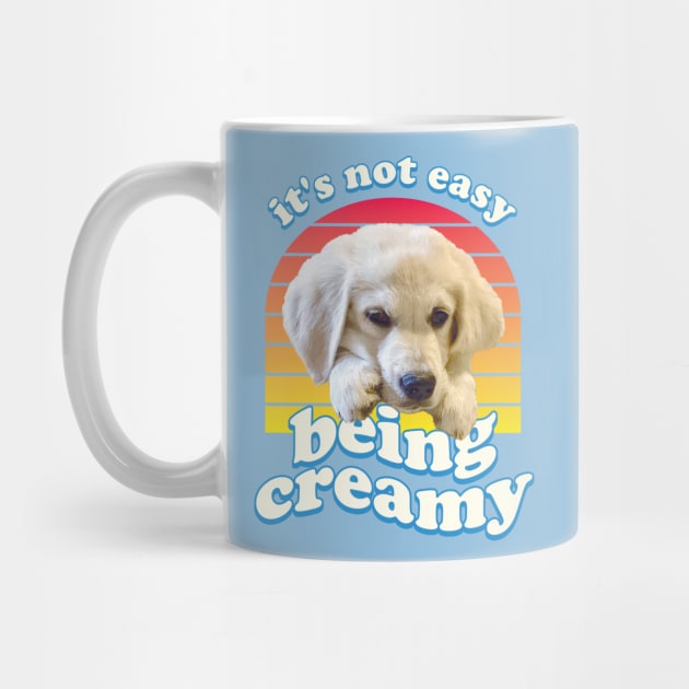 It's Not Easy Being Creamy - English Cream Golden Retriever by RogerTheCat